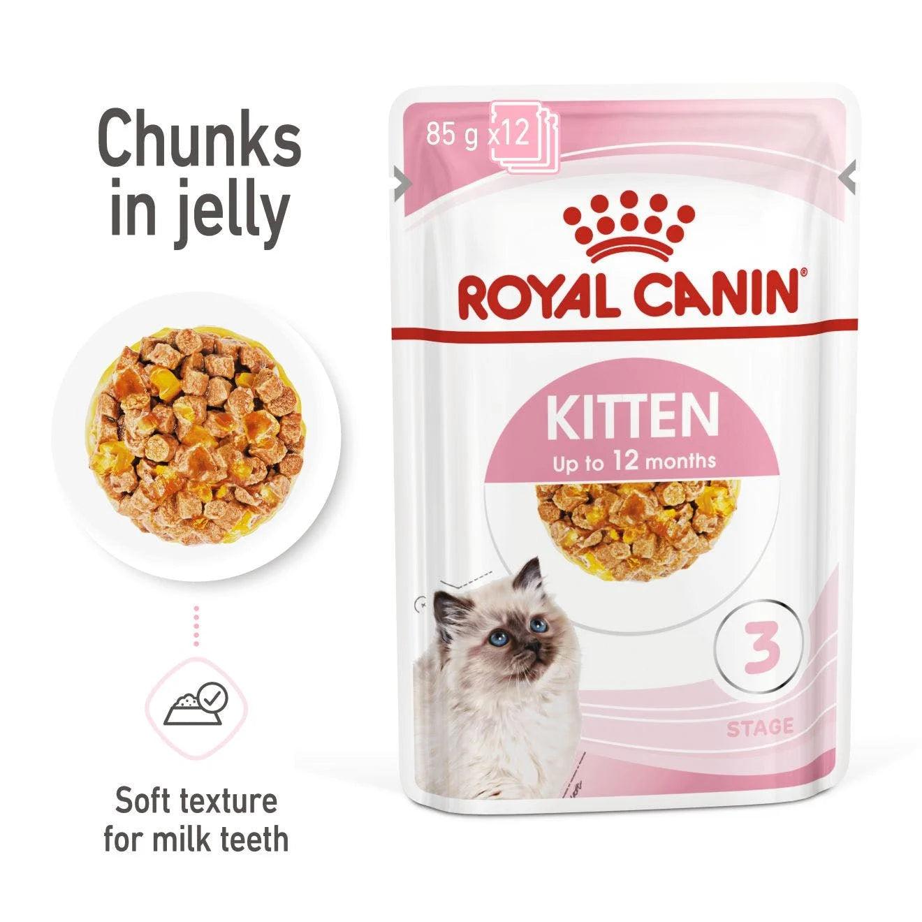 Royal Canin Kitten Chunks In Jelly Cat Wet Food