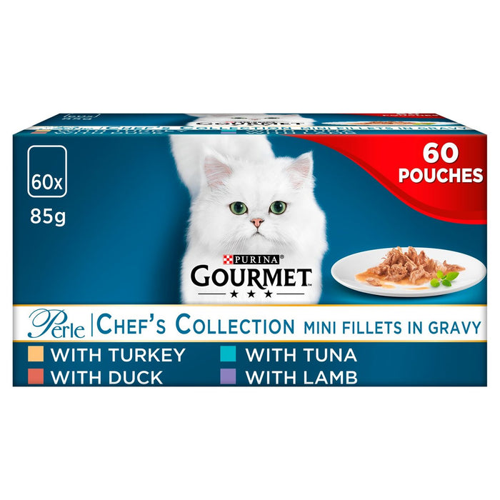 Gourmet Adult Perle Chef's Collection in Gravy Wet Cat Food
