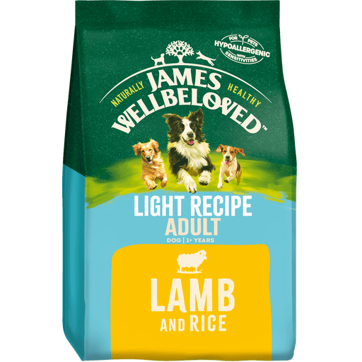 James Wellbeloved Light Adult Lamb & Rice Dry Dog Food 12.5kg