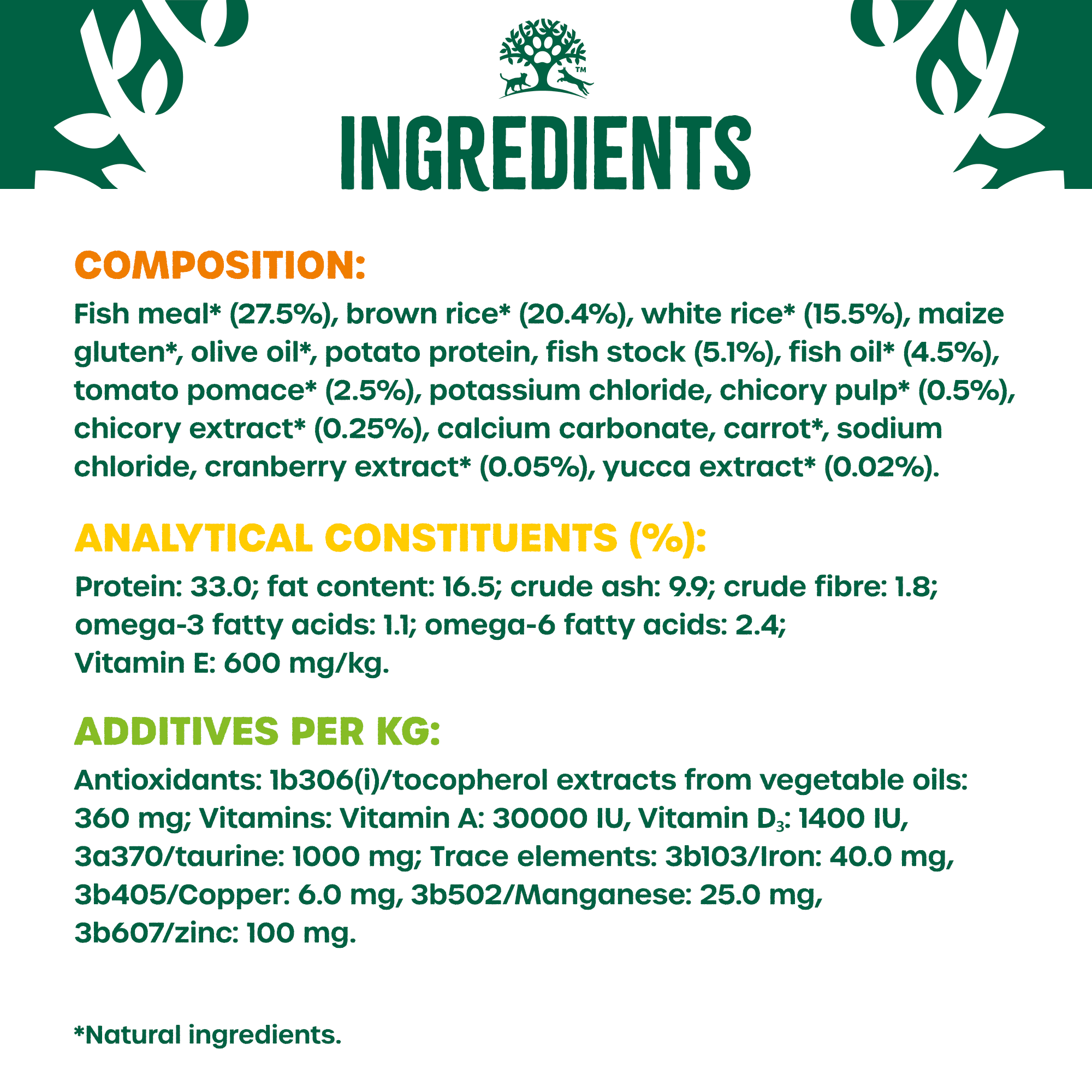 James Wellbeloved Adult Fish & Rice Dry Cat Food