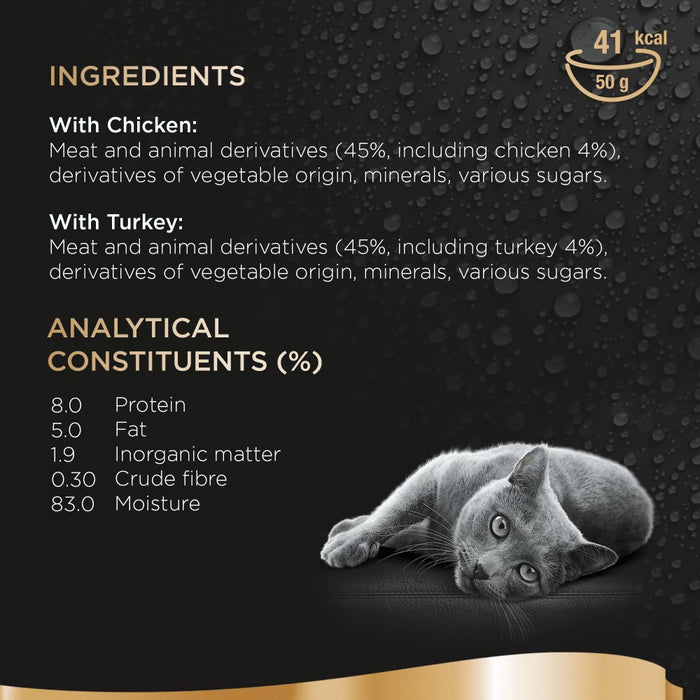 Sheba Fresh & Fine in Gravy with Chicken & with Turkey 6 x 50g
