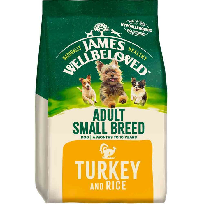 James Wellbeloved Adult Small Breed Turkey & Rice Dry Dog Food