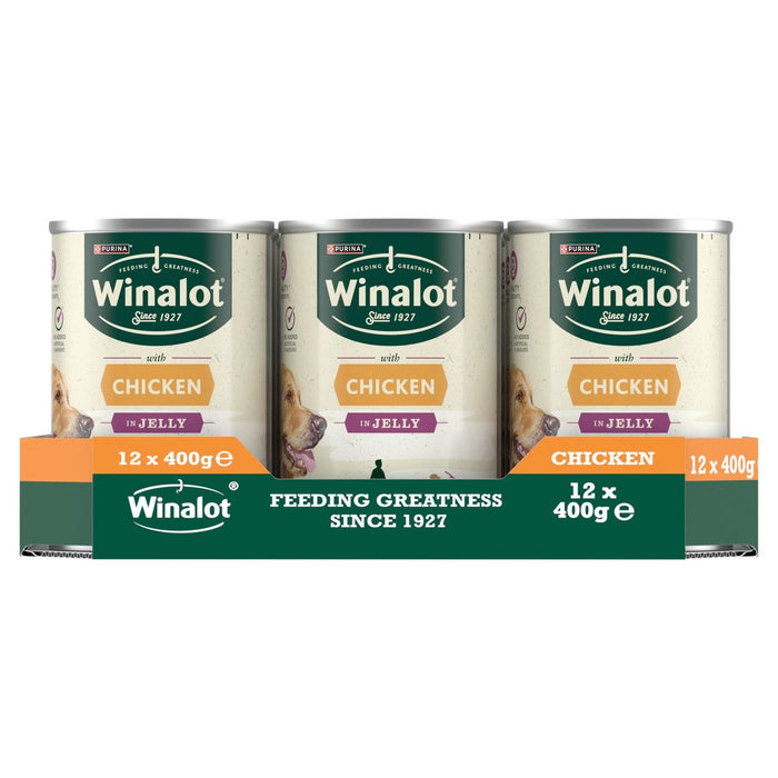 Winalot Classics Chunks In Jelly Chicken Wet Dog Food 12 x 400g