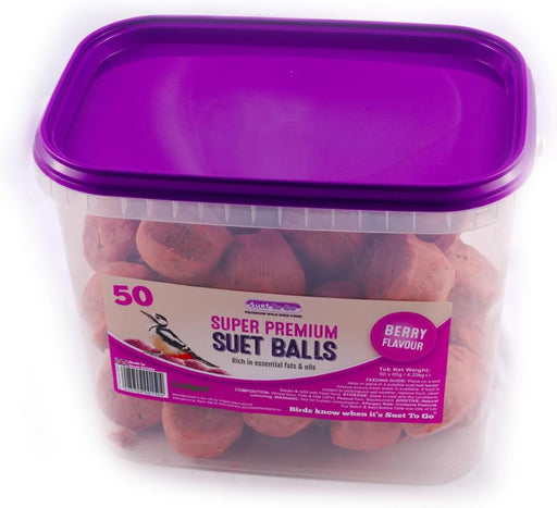 Suet To Go Super Premium Berry Flavour Suet Balls Bird Food 50 x 85g