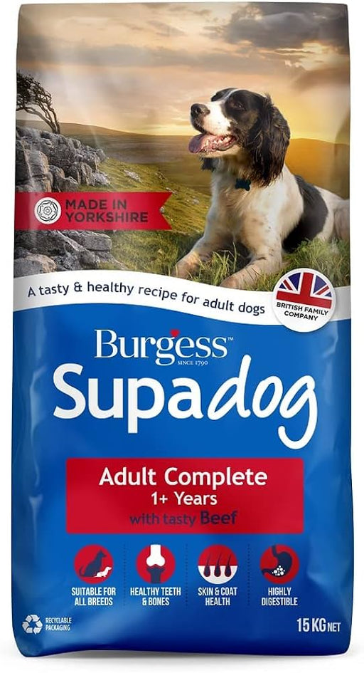 Burgess Supadog Adult with Beef Dry Dog Food 12.5kg