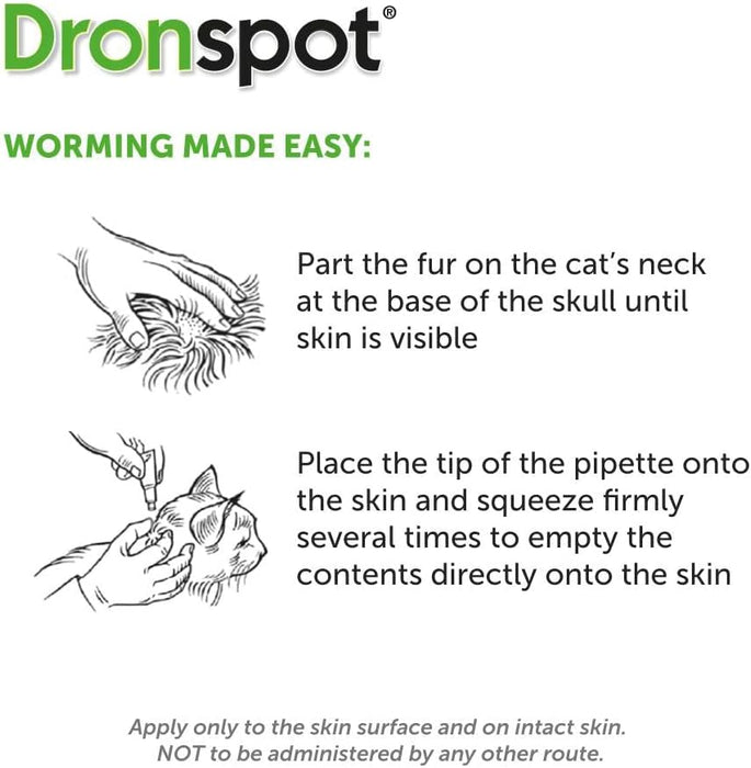 Dronspot Spot On Wormer Small Cat <2.5KG 2 Pack