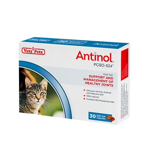 Antinol Natural Joint Supplement for Cats 30 Capsules
