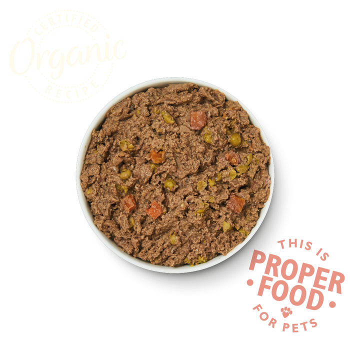 Lily's Kitchen Organic Beef Supper with Carrots & Peas Wet Dog Food