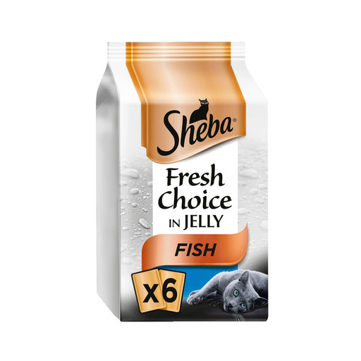 Sheba Fresh Choice Fish in Jelly Pouches 6 x 50g