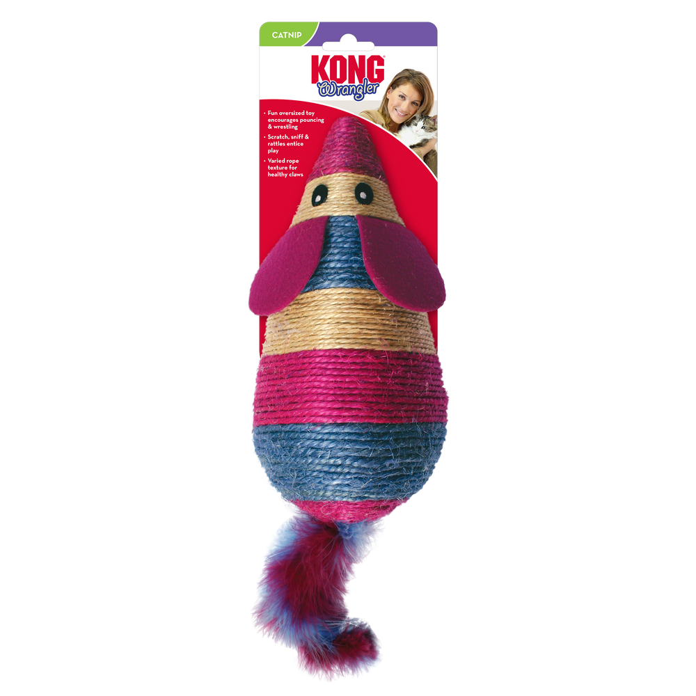 KONG Wrangler Scratch Mouse