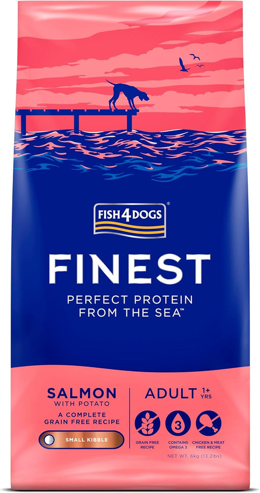Fish4Dogs Finest Salmon Adult Small Kibble Dry Dog Food