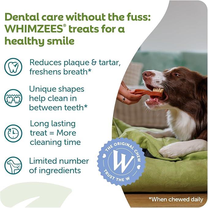 Whimzees Toothbrush Dental Treat for Large Dogs 6 pack