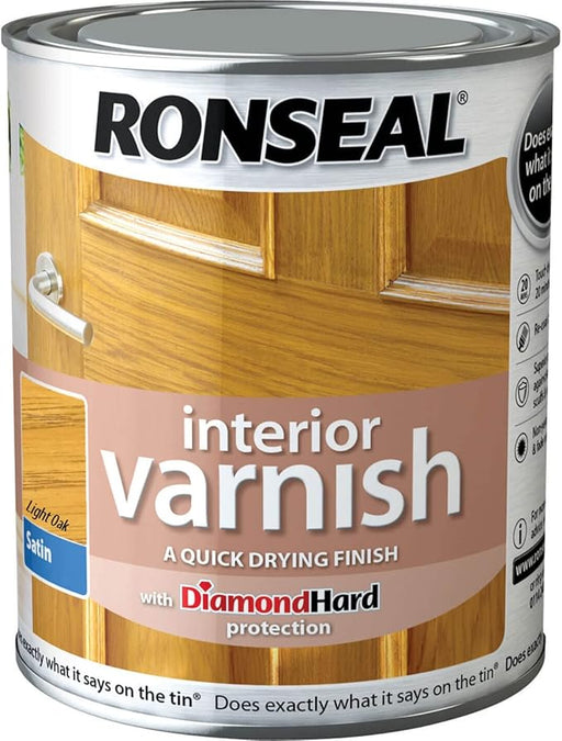 Ronseal Interior Varnish Quick Dry Satin Clear 250 ml