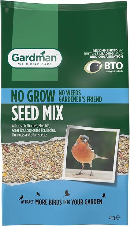 Gardman No Grow Seed Mix Bird Natural 4 kg