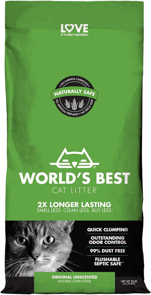 World's Best Original Unscented Clumping Cat Litter 12.7kg