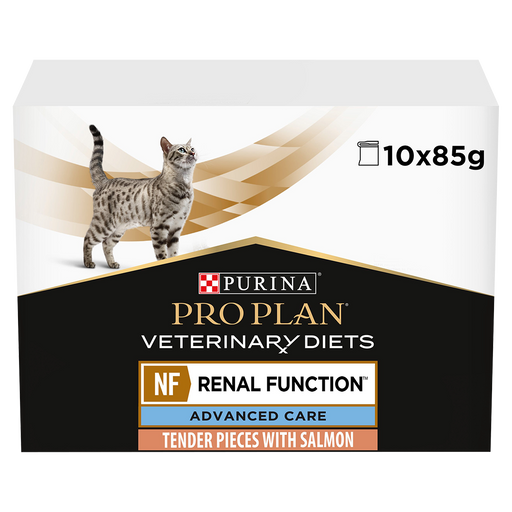 Pro Plan Veterinary NF Renal Function Advanced Care with Salmon Wet Cat Food 10 x 85g