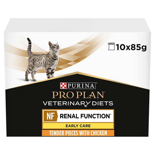 Pro Plan Veterinary NF Renal Function Early Care with Chicken Wet Cat Food Pouch 10 x 85g