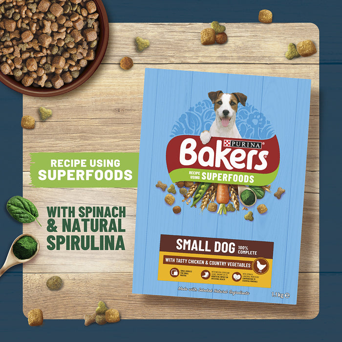 Bakers Adult Small Dog Chicken with Vegetables Dry Dog Food