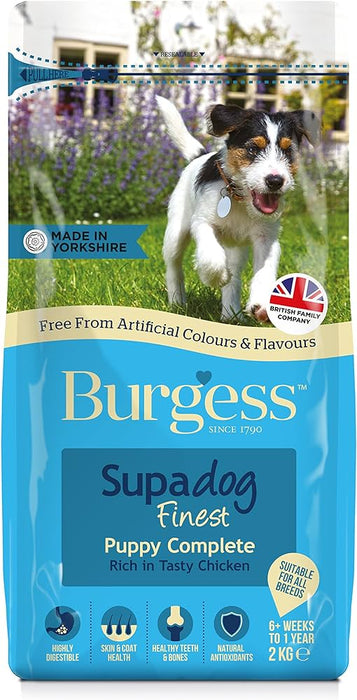 Burgess Supadog Puppy Complete Rich in Chicken Dry Dog Food