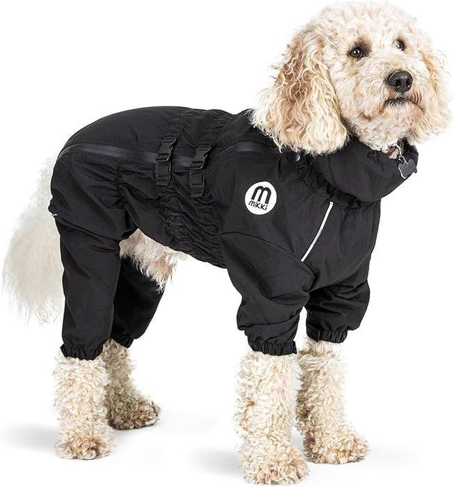 Mikki Doodles Dog Raincoat Black