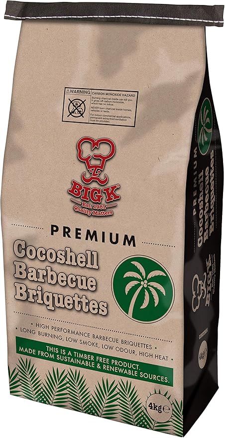 Big K Coconut Shell Briquettes 4kg