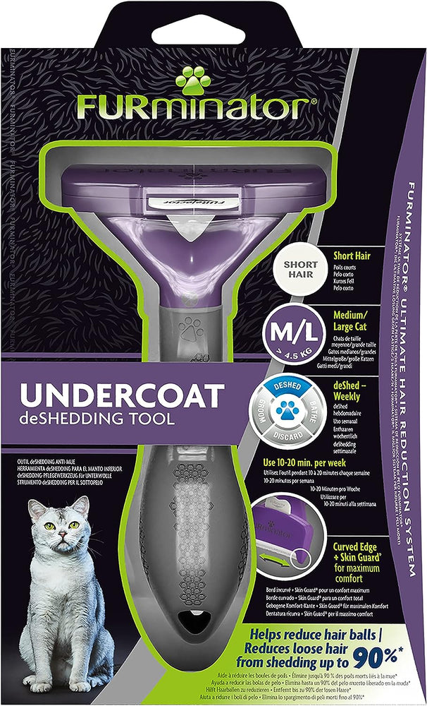 FURminator Undercoat deShedding Tool Medium/Large Cat Short Hair
