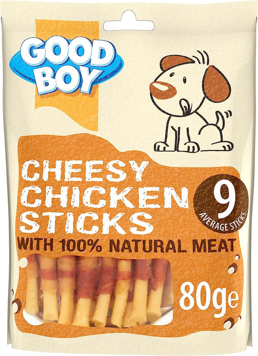 Good Boy Cheesy Chicken Sticks Dog Treats 80g