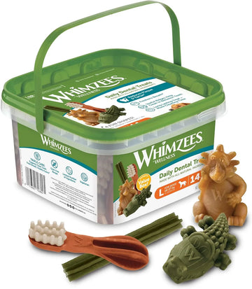 WHIMZEES By Wellness Variety Box Dental, Mixed Shapes, Size L, 14 Pieces
