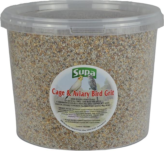 Supa Cage & Aviary Bird Grit Tub 3 Litre