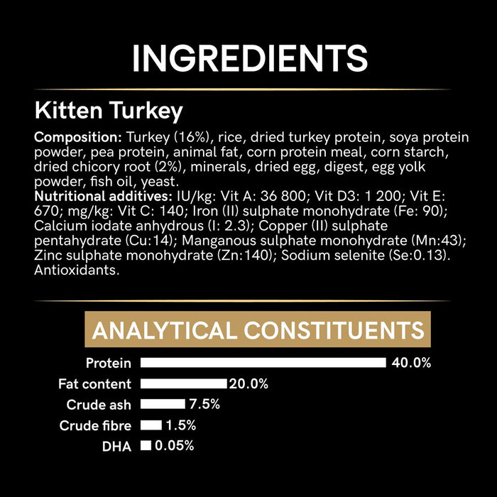 Pro Plan Kitten Allergen Reducing Liveclear Turkey Dry Cat Food 1.4kg