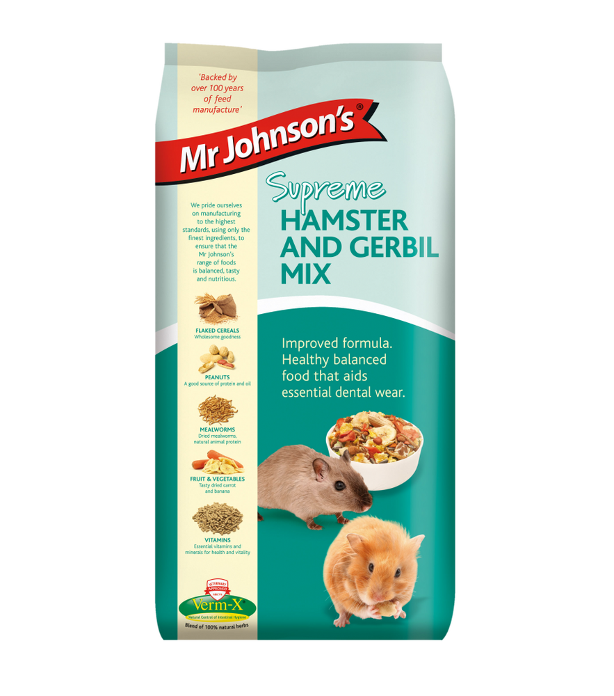 Mr Johnson’s Supreme Hamster & Gerbil Mix Food 900g