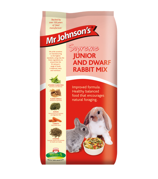 Mr Johnson’s Supreme Junior & Dwarf Rabbit Mix Food 2.25kg