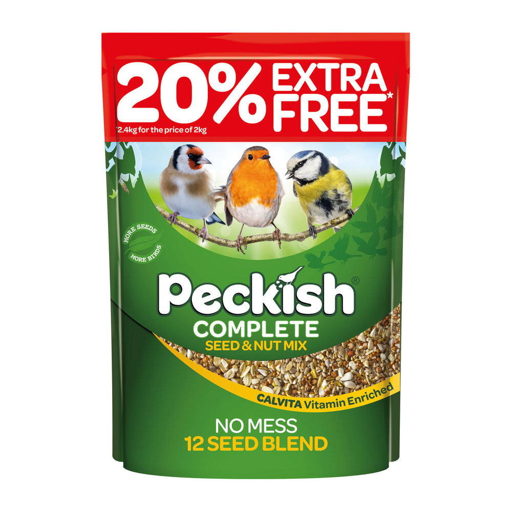 Peckish Complete Seed & Nut Mix Bird Food 12.75Kg + 20% Extra Free