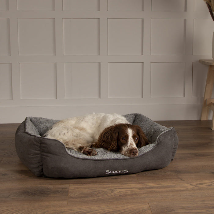 Scruffs Cosy Soft Walled Dog Bed Grey Medium (60 x 50cm)