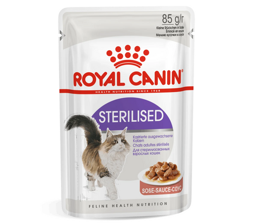 Royal Canin Adult Sterilised Chunks In Gravy Wet Cat Food