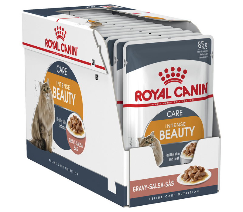 Royal Canin Adult Intense Beauty Thin Slices In Gravy Wet Cat Food