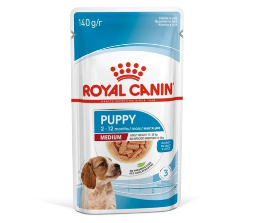 Royal Canin Puppy Medium Chunks In Gravy Wet Dog Food