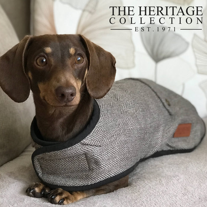 Ancol Heritage Brown Herringbone Dog Coat