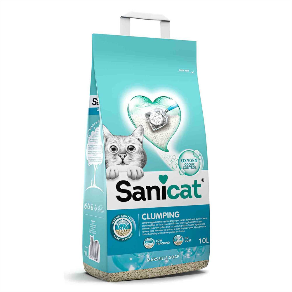 Sanicat Clumping Marseille Soap Cat Litter 10L