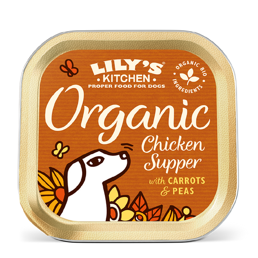 Lily's Kitchen Organic Chicken Supper with Carrots & Peas Wet Dog Food