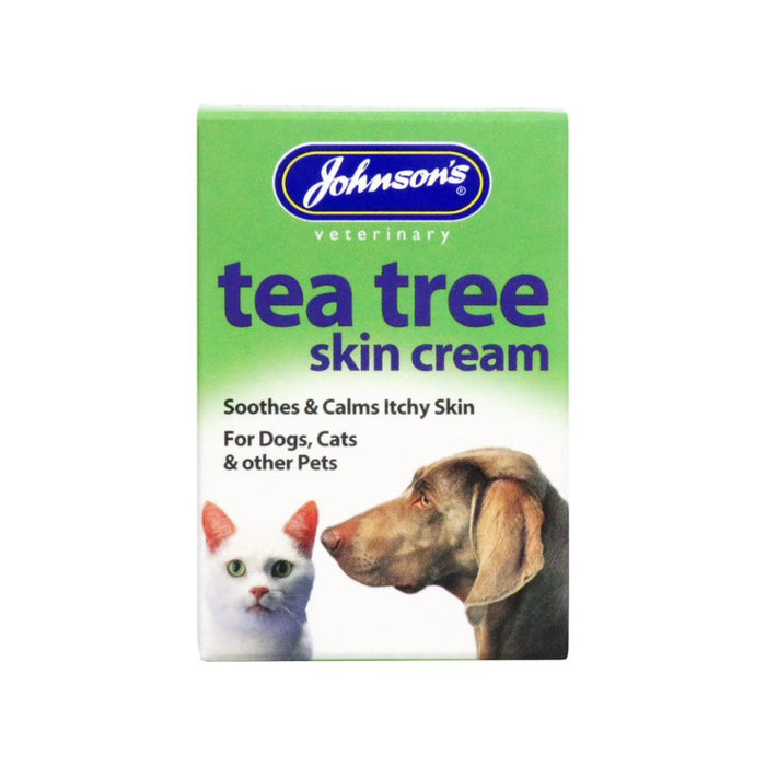 Johnsons Tea Tree Skin Cream for Dogs/Cats and Other Pets 50g