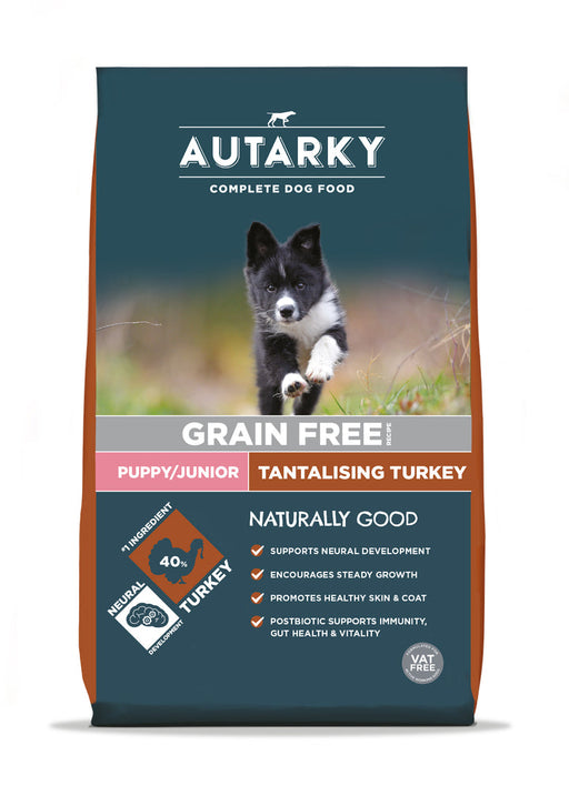Autarky Puppy Junior Grain Free Tantalising Turkey Dry Dog Food 2kg