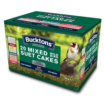 Bucktons Mixed Suet Cakes Bird Food 20 Pack