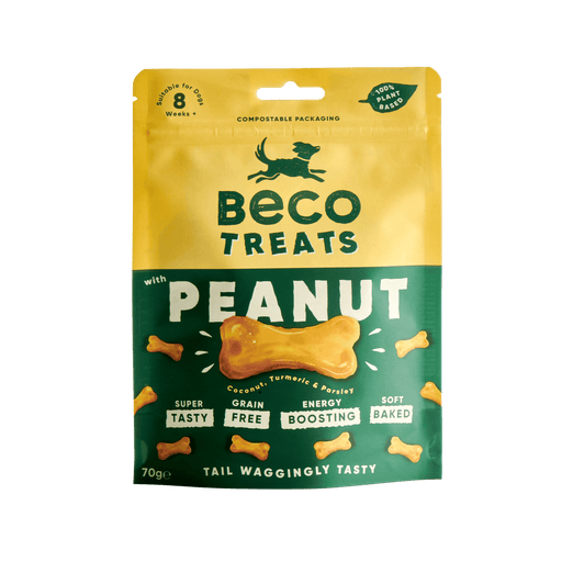 Beco Peanut with Coconut & Turmeric Dog Treats 70g