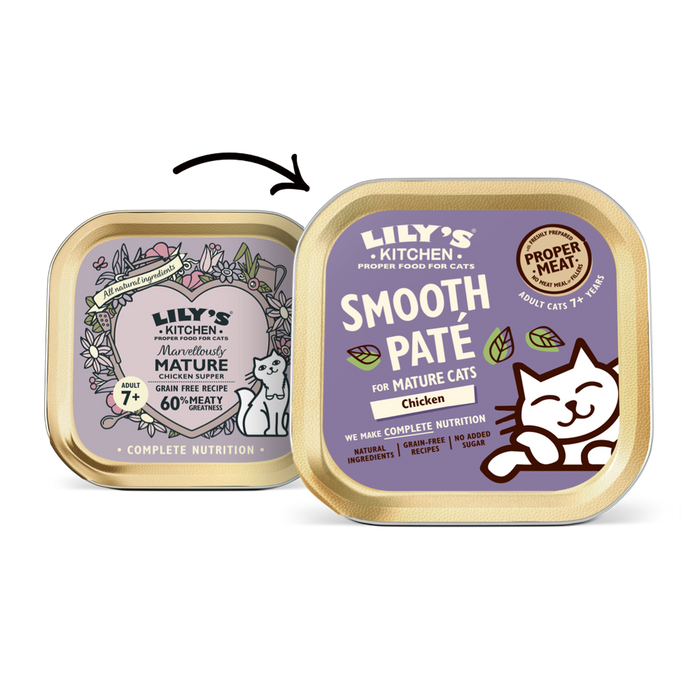 Lily's Kitchen Mature Chicken Paté Wet Cat Food