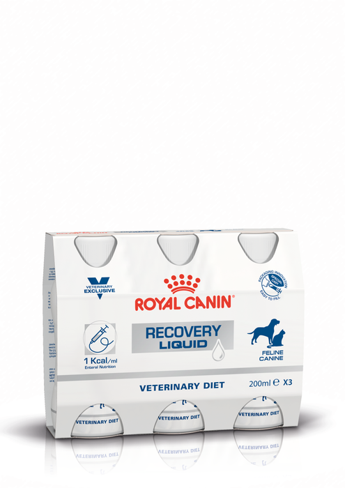 Royal Canin Recovery Liquid Wet Dog & Cat Food 3x200ml