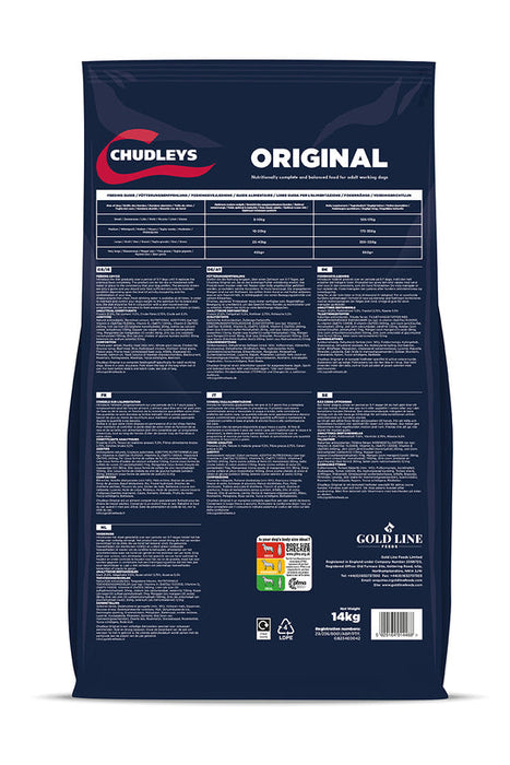Chudleys Original Dry Dog Food 14Kg
