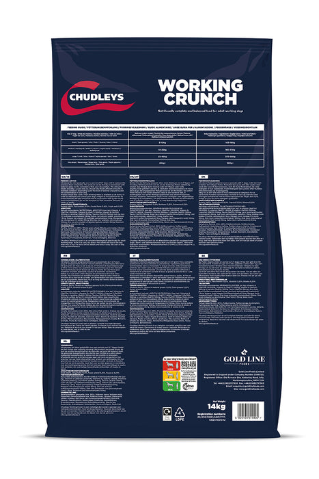 Chudleys Working Crunch Dry Dog Food 14Kg