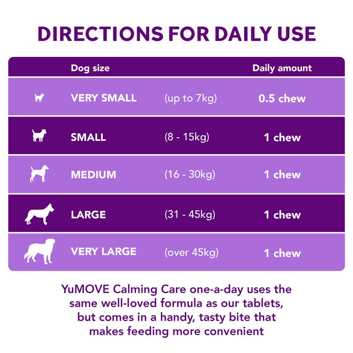 YuMOVE Calming Care One-A-Day for Small Dogs 30 Bites