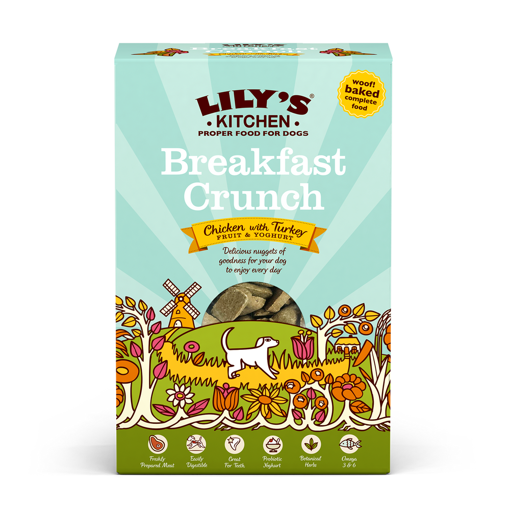 Lily's Kitchen Breakfast Crunch Chicken with Turkey Fruit & Yoghurt Dry Dog Food 800g